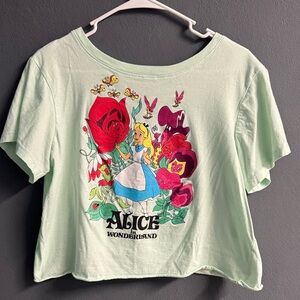 Disney Alice in Wonderland Mint Green Top